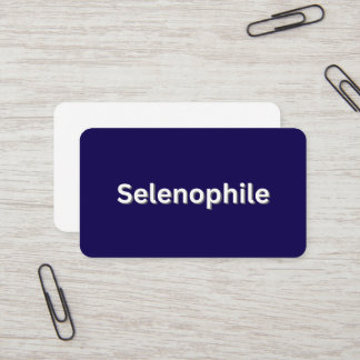 Selenophile Moon Lover Business Card