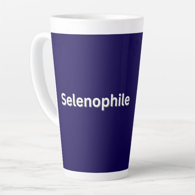 Selenophile Moon Lover Latte Mug (Left Angle)