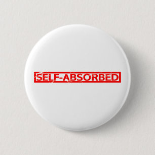 Self-absorbed Stamp 6 Cm Round Badge