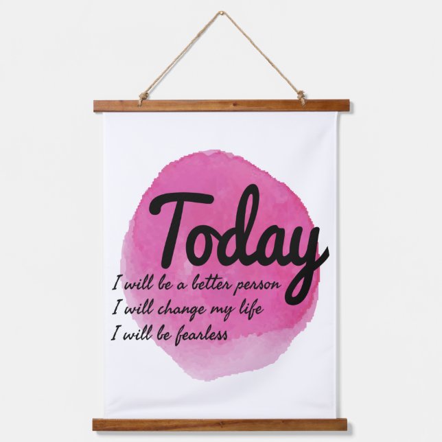 self acceptance motivational vibes  hanging tapestry (Front)