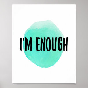 self acceptance motivational words poster