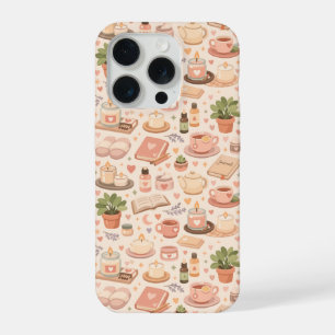Self Care Aesthetic Pattern iPhone 15 Pro Case