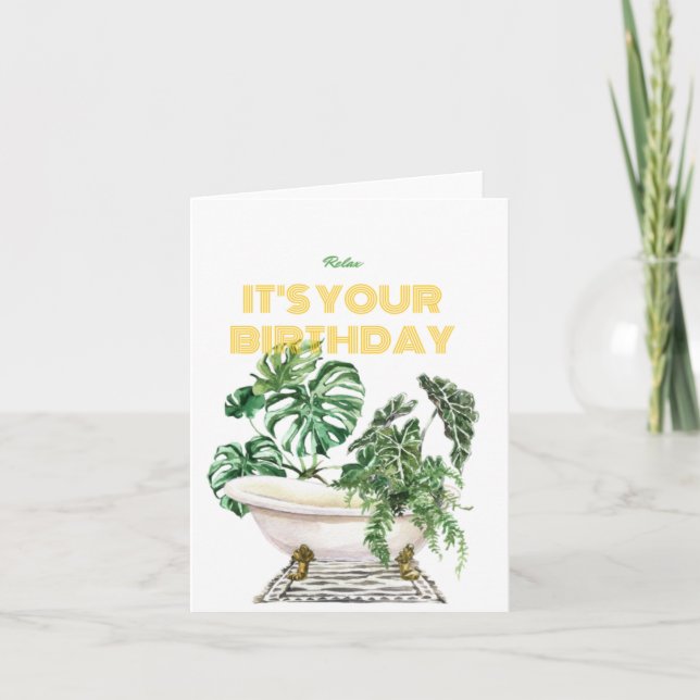 Self Care Birthday  Greeting Card (Front)