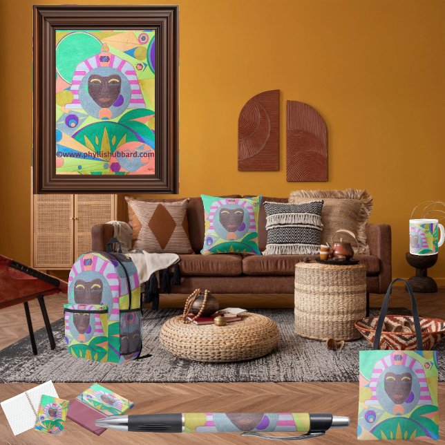 Self-Care Is A Journey To Radiance Post-it Notes (Get the full "Black Empress" collection at https://bit.ly/Journey2Kamitology.)