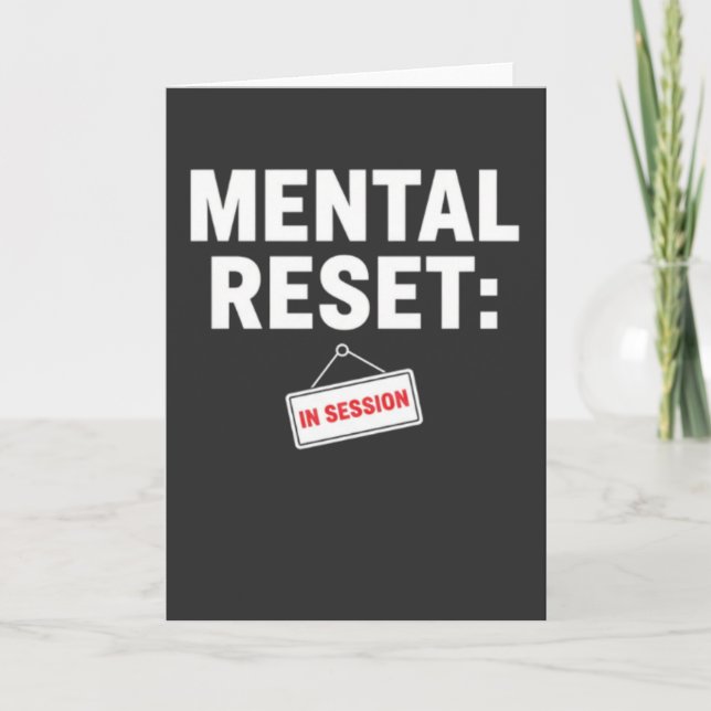 Self Care Mode Quiet Time In Session Stress Card (Front)