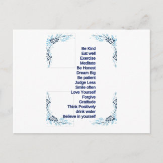 self care postcard
