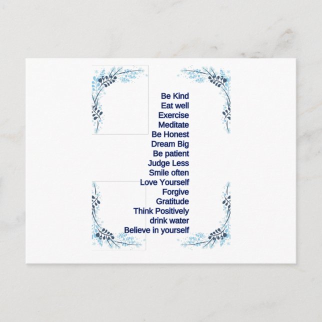 self care  postcard (Front)