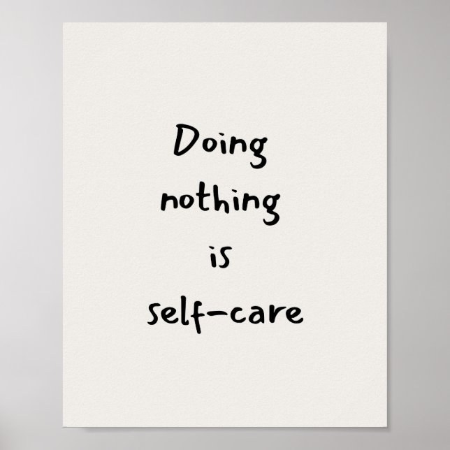 Self-care quote poster (Front)