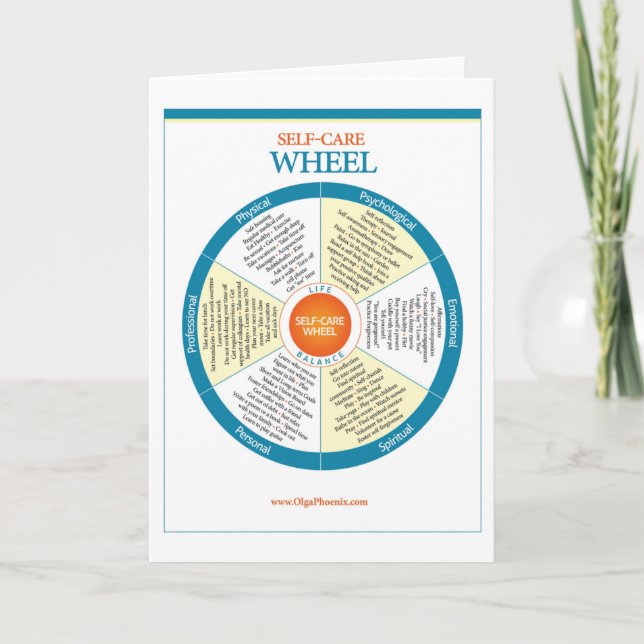 Self-Care Wheel Products Card (Front)