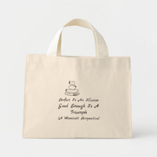 Self-Compassion Quote Winnicott Self-Love Mini Tote Bag