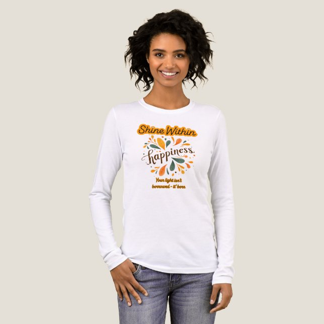 self-confidence, happiness, text, inspirational  Tri-Blend shirt (Front Full)