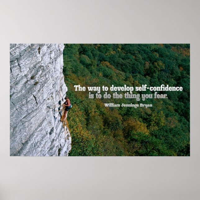 Self Confidence Inspirational Poster Print (Front)