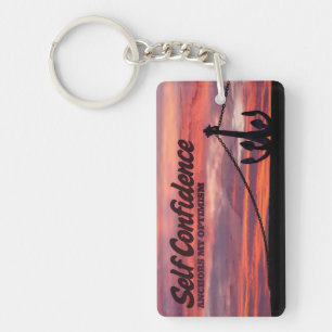 "Self confidence" Motivation Affirmation Key Ring