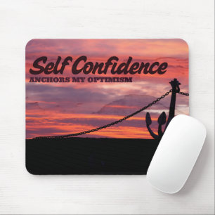 "Self confidence" Motivation Affirmation Mouse Pad