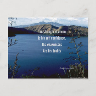 Self confidence-motivational postcards