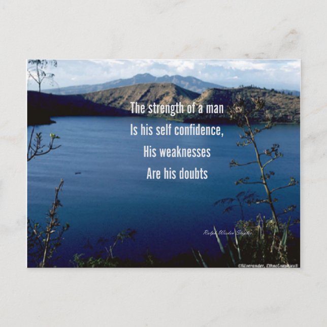 Self confidence-motivational postcards (Front)