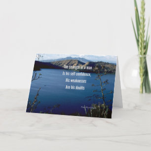 Self confidence-motivational quotation card