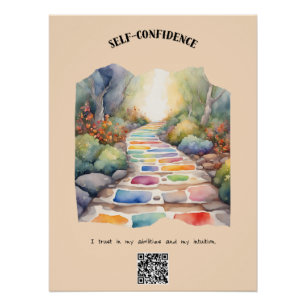 Self-Confidence Positive Affirmation Poster