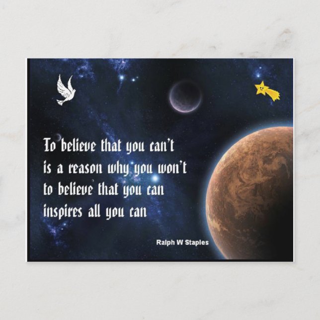 self confidence postcards (Front)