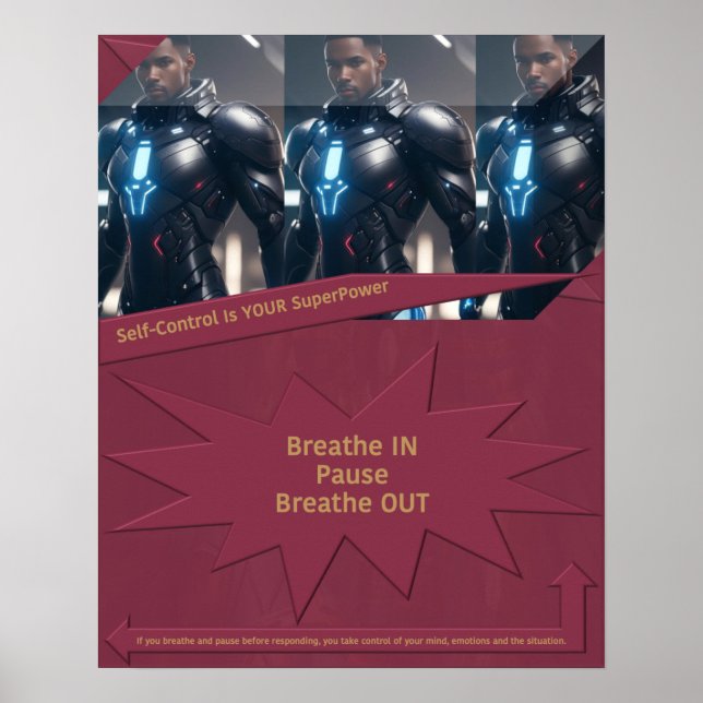 Self-Control Is YOUR SuperPower Poster (Front)