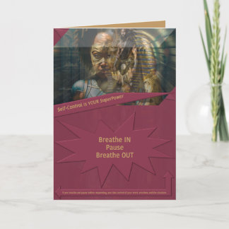 Self-Control Is YOUR SuperPower Thank You Card