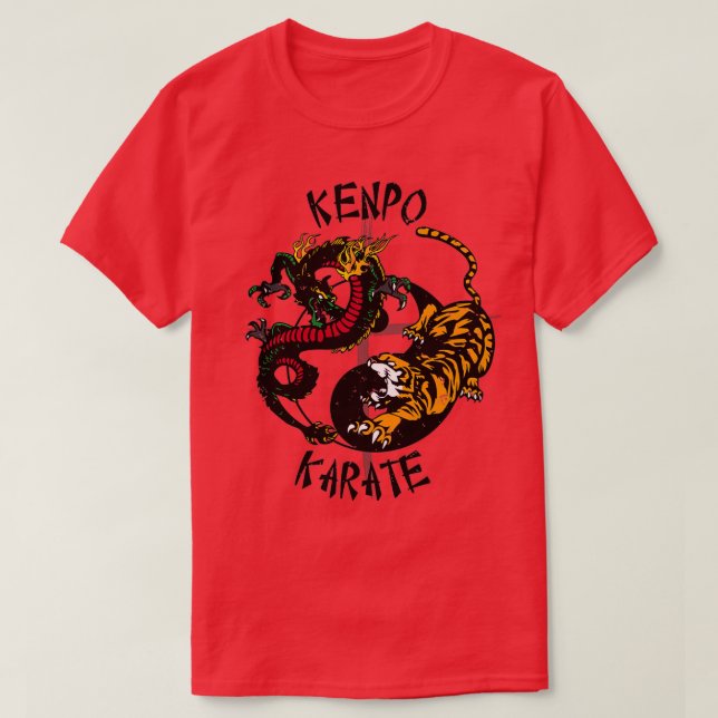 Self Defence Kenpo Karate Martial Arts T-Shirt (Design Front)