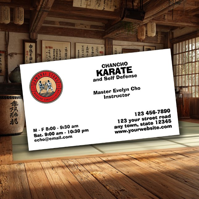 Self Defence School Business Card (Creator Uploaded)