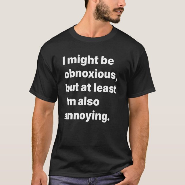 Self Deprecating Introvert Overthinker Typography  T-Shirt (Front)