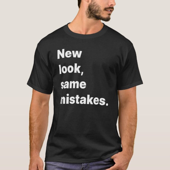 Self Deprecating Introvert Overthinker Typography T-Shirt (Front)