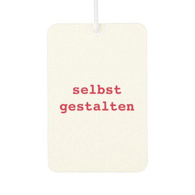 self-design car air freshener (Front)