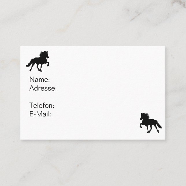 self-designing business card (Front)