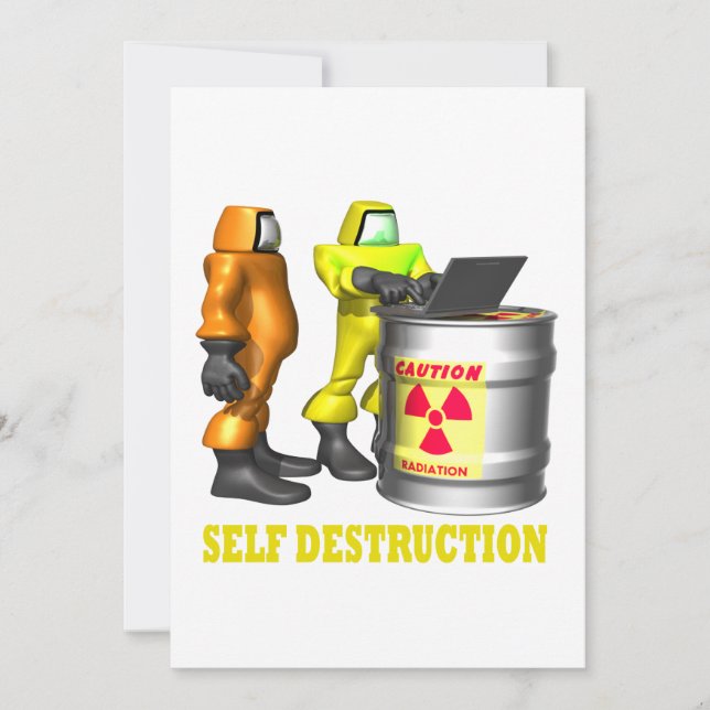 Self Destruction Invitation (Front)
