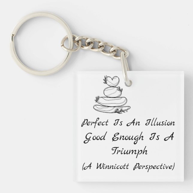 Self-Discovery Design  Winnicott psychology  Key Ring (Front)