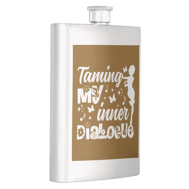 Self-Discovery Journey | Taming My Inner Dialog Hip Flask (Right)