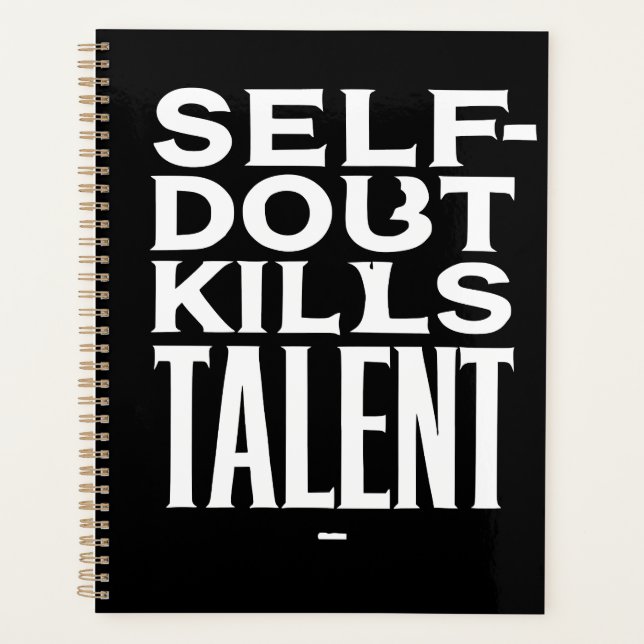 self doubt kills talent planner (Front)