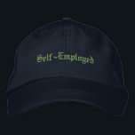 Self Employed Custom Text Print No Boss, No Limits Embroidered Hat<br><div class="desc">"Self-employed and thriving. Building my own path,  one step at a time. No limits,  no boss—just ambition and freedom."</div>