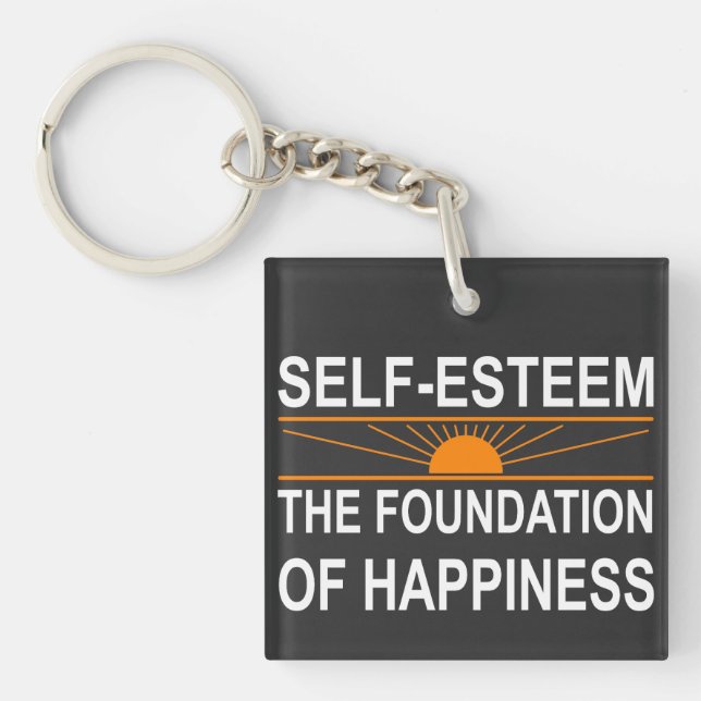 Self-Esteem and Happiness Key Ring (Front)