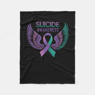 Self Harm Awareness Sticker  Fleece Blanket