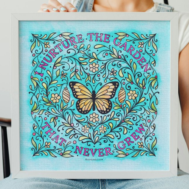 Self-Healing Butterfly Colouring Poster (Self Healing Coloring Poster for Mother's Day)