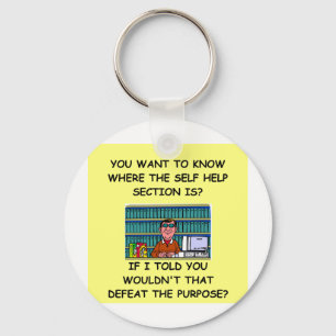 self help joke key ring