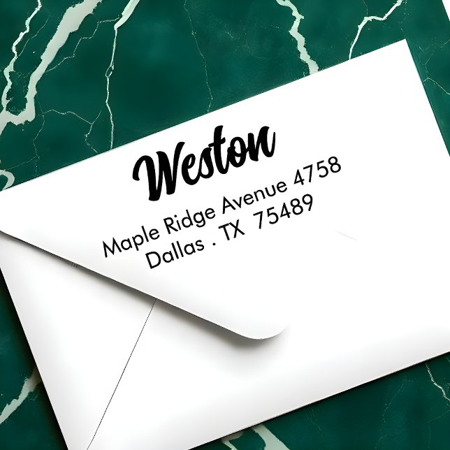 Self Inking Address Stamp  Minimalist Modern Style (Creator Uploaded)