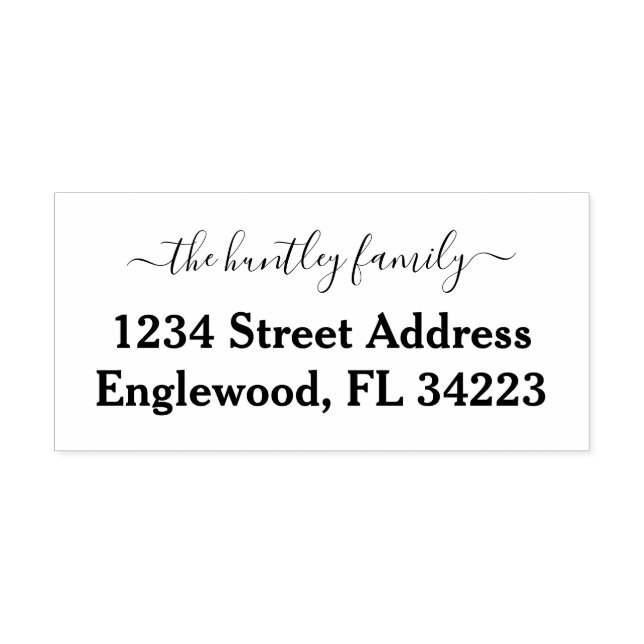Self Inking Custom Stamp Address (Design)