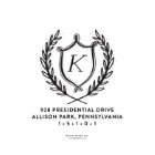 Self-Inking Monogram Wreath Return Address Stamp 