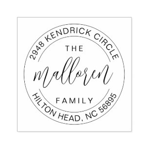 Self Inking Return Address Housewarming giftCustom Rubber Stamp