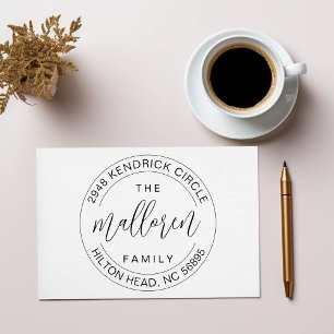 Self Inking Return Address Housewarming giftCustom Rubber Stamp