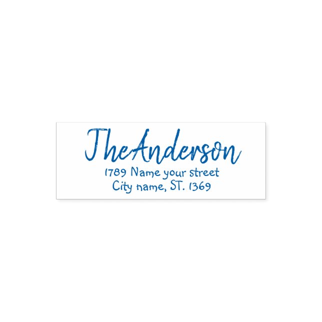 Self Inking Return Address Stamp (Design)