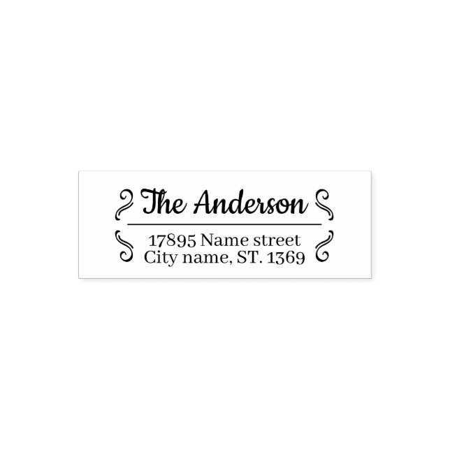 Self Inking Return Address Stamp (Design)