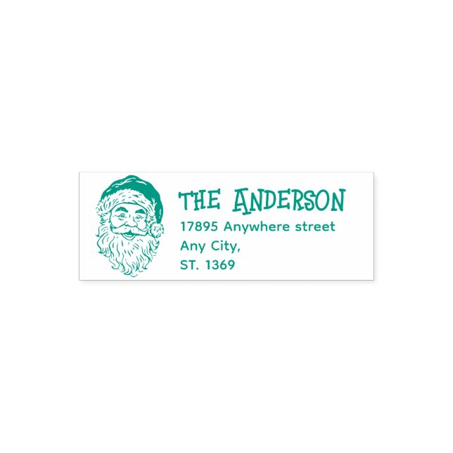 Self Inking Return Christmas Address Stamp (Design)