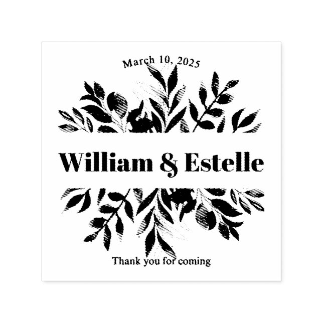 Self Inking Rubber Stamp (Design)