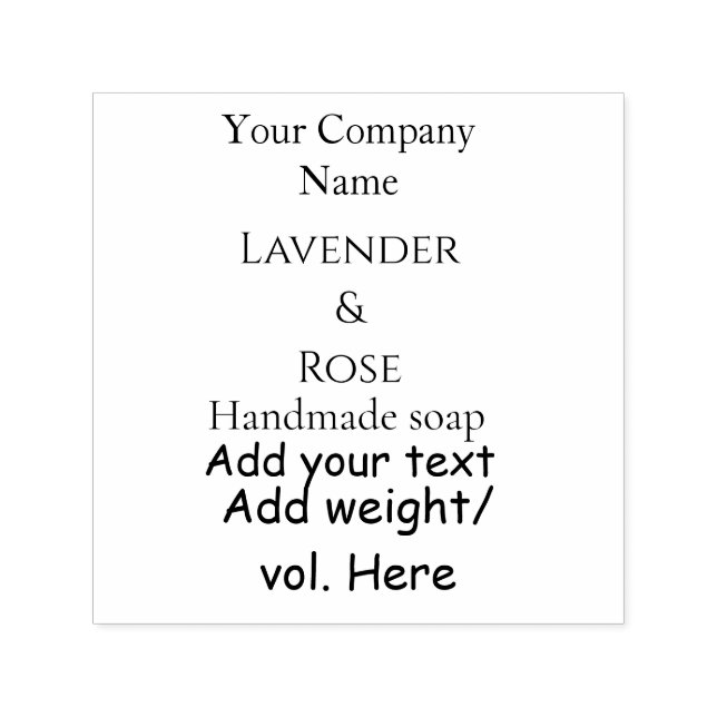 Self Inking Rubber Stamp (Design)